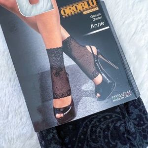NEW Oroblu Anne gaiter black Made in Italy
